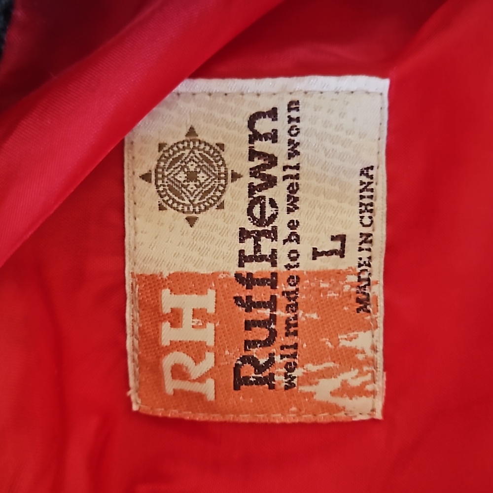 Ruff Hewn Plaid and Red Puffer Vest - Picture 7 of 11